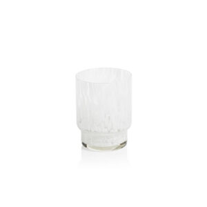 White Tortoise Glass Tumblers Set of 6