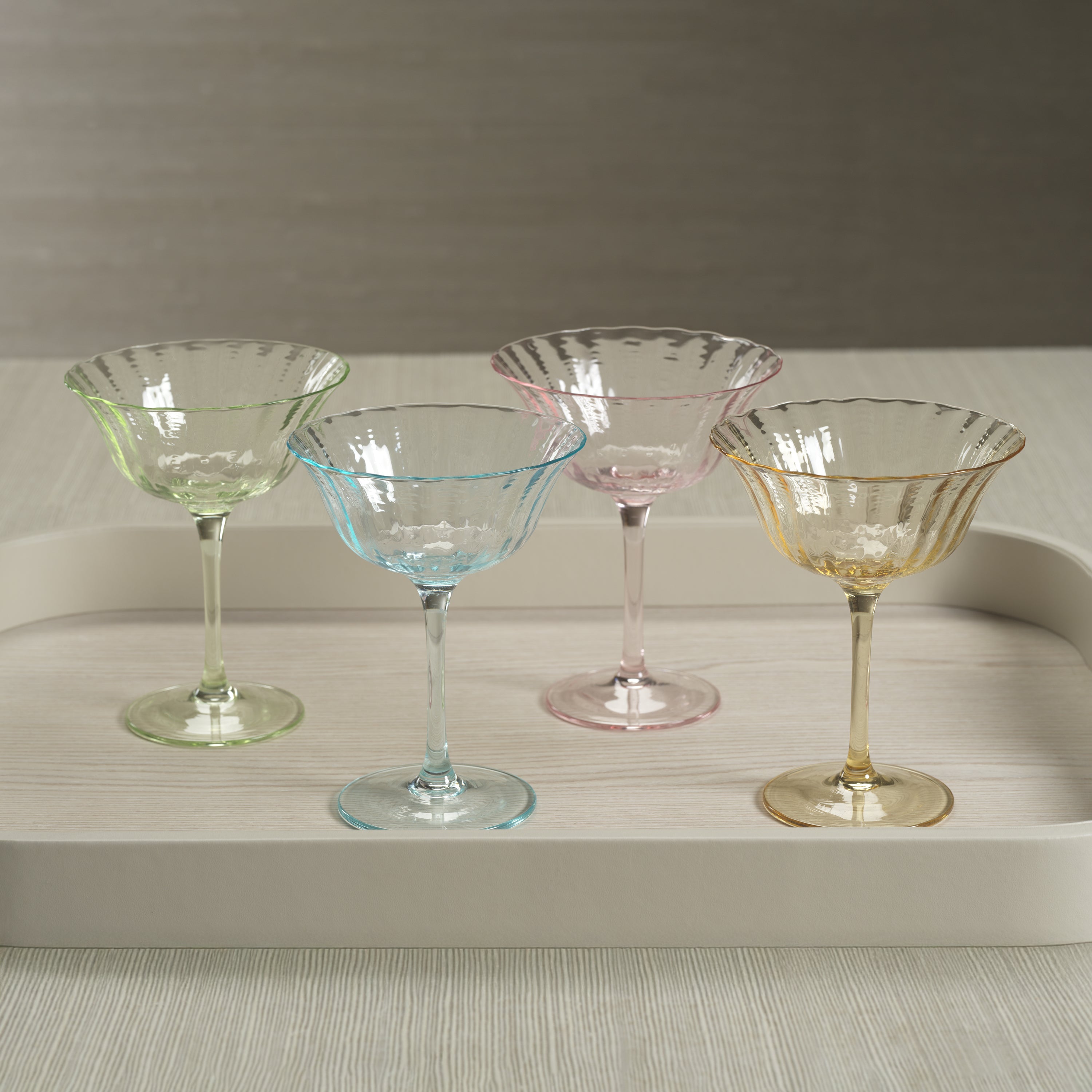 Pastel Textured Cocktail Coupe - Image 3