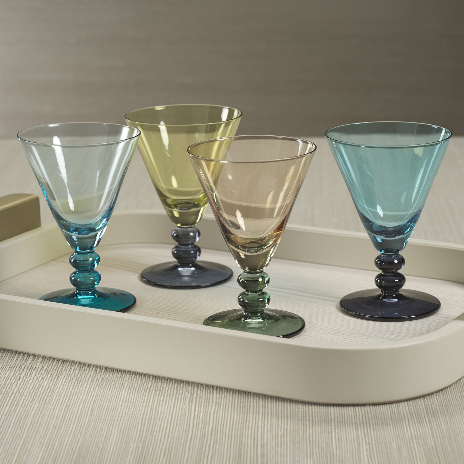 Two-Tone Vintage Cocktail Glass - Image 2