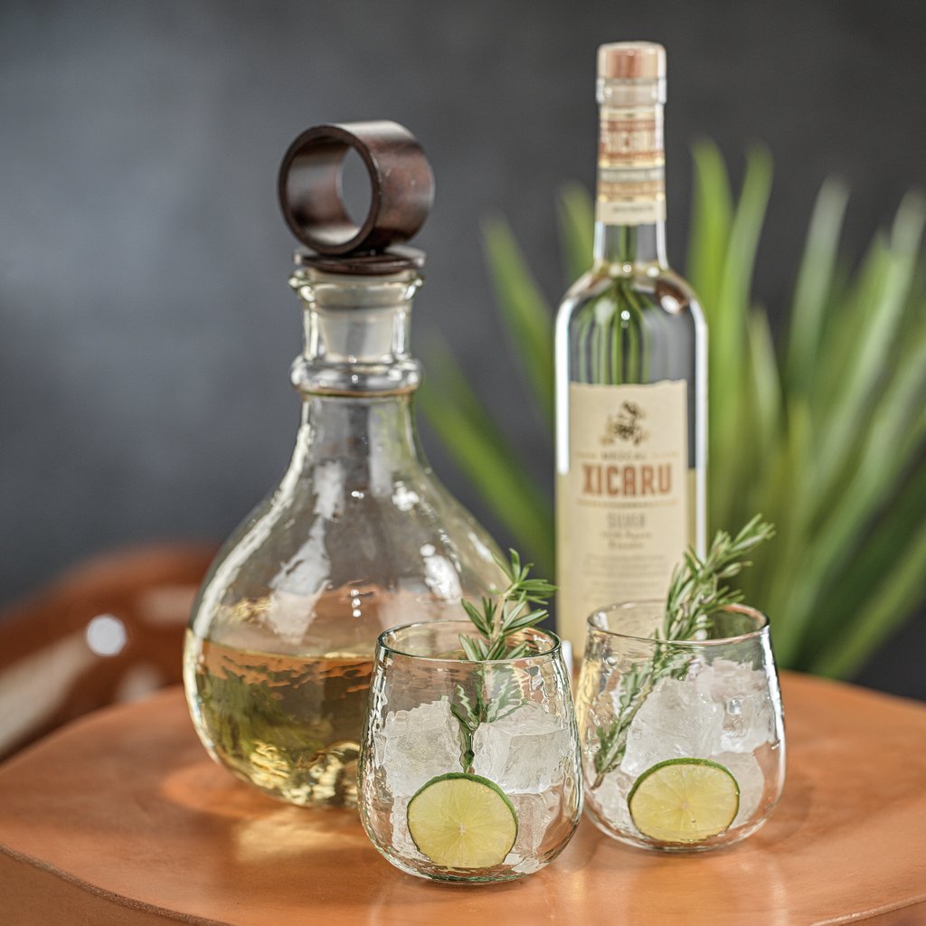 Hammered Stemless Drinking Glasses Set of 4 - Image 5