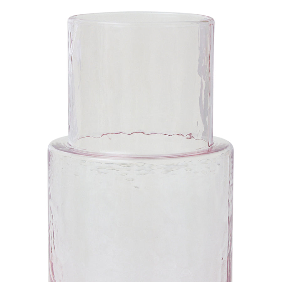 Blush Pink Glass Carafe - Image 3